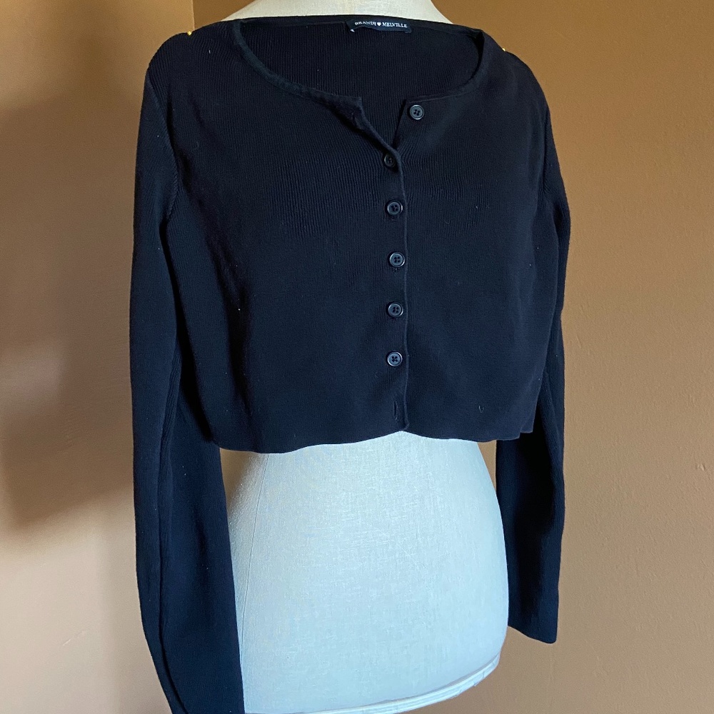 black knit top